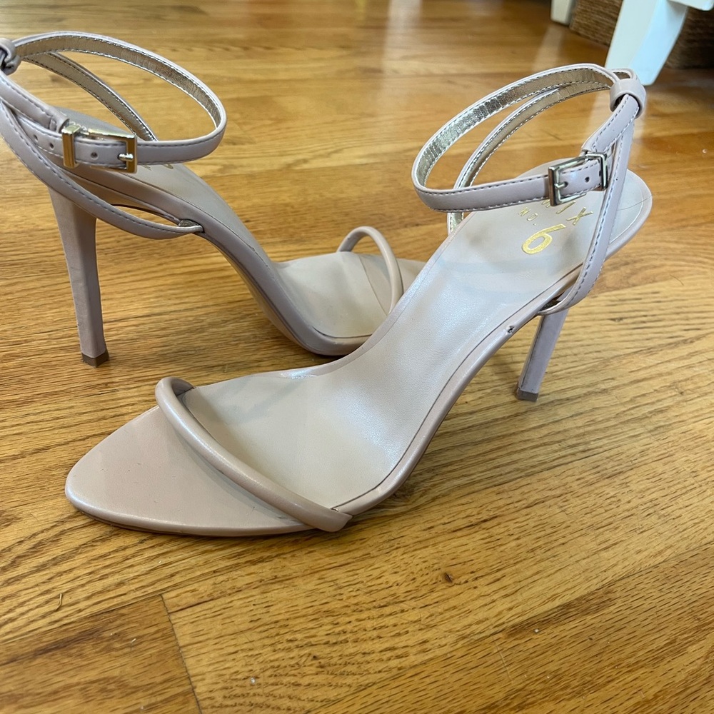 Nude Mix No. 6 stiletto heels, size 9